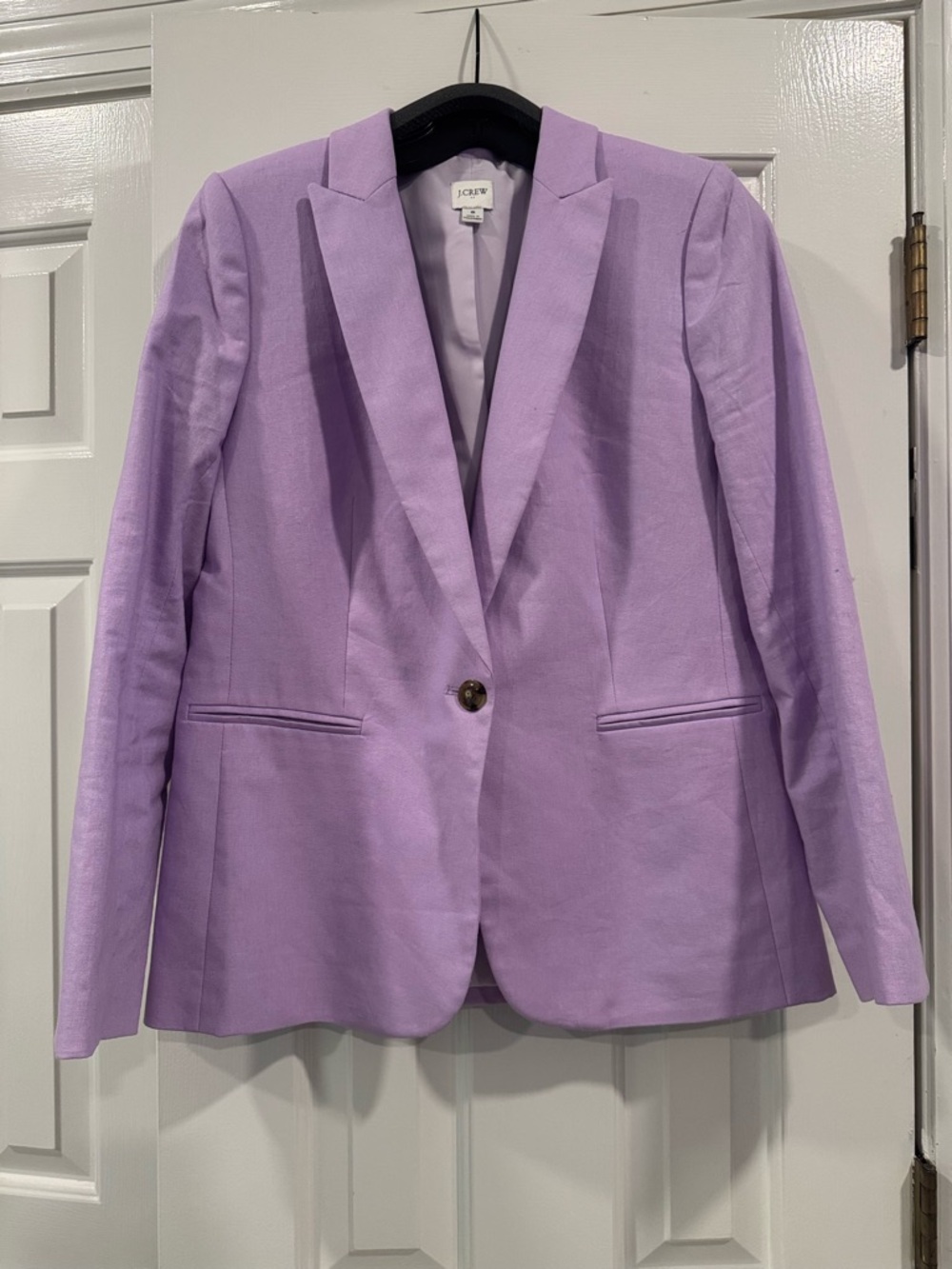 J. Crew Lilac Single-Button Blazer
